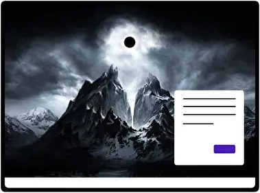 Paisaje Fantástico de Oscuridad tema para Windows 11