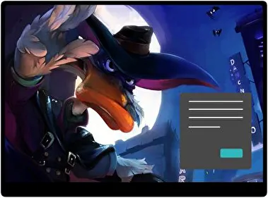 Kaczor Darkwing Ciemny motyw dla Windows 10 i 11