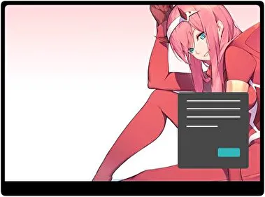 Querido En El Franxx Oscuro tema para Windows 11