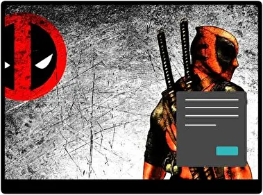 Cómics de Deadpool Oscuro tema para Windows 11