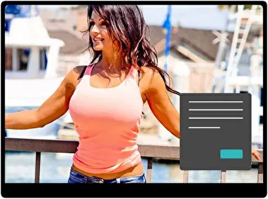 Denise Milani Oscuro tema para Windows 11