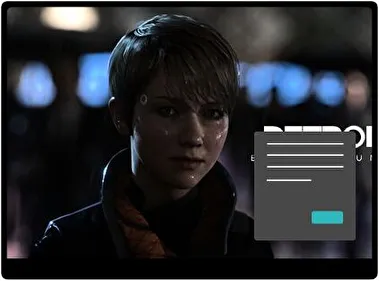 Detroit: Become Human Oscuro tema para Windows 11