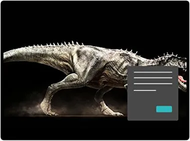Dinosaurus Donker thema voor Windows 11