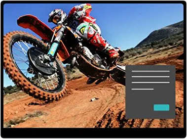 Motocykl terenowy Ciemny motyw dla Windows 10 i 11