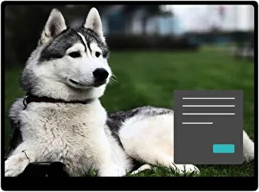 Hond Donker thema voor Windows 11