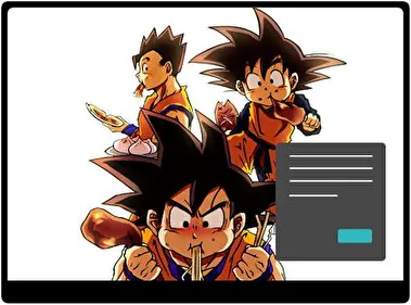 Dragon Ball Z Oscuro tema para Windows 11