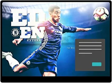 Eden Hazard Ciemny motyw dla Windows 10 i 11