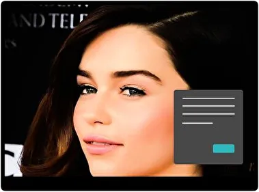 Emilia Clarke Oscuro tema para Windows 11
