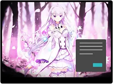Emilia Rezero Tmavý motiv pro Windows
