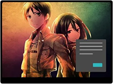 Eren Yeager Donker thema voor Windows 11