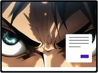Eren Yeager thema voor Windows 11