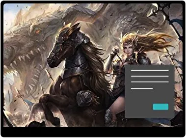 Caballero Femenino Oscuro tema para Windows 11