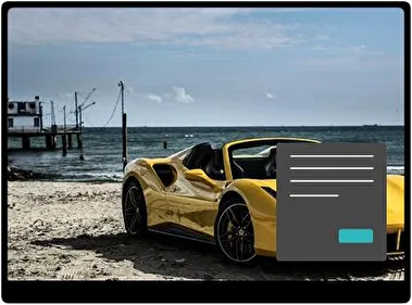 Ferrari 488 Oscuro tema para Windows 11