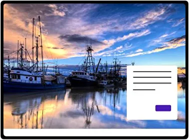 Barco de Pesca tema para Windows 11
