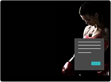 Chica Fitness Oscuro tema para Windows 11