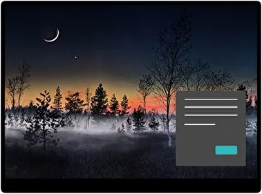 Bosque Nublado Oscuro tema para Windows 11