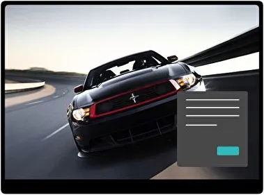Ford Mustang Clásico Oscuro tema para Windows 11