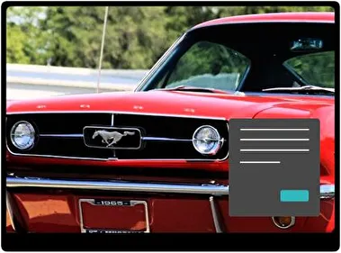 Ford Mustang Fastback Oscuro tema para Windows 11
