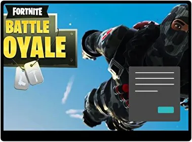 Fortnite Battle Royale Oscuro tema para Windows 11