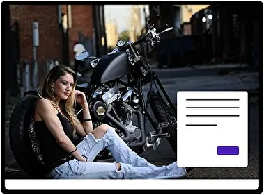 Chicas y Motocicletas tema para Windows 11