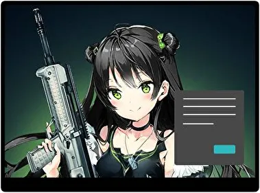 Chicas del Frente Oscuro tema para Windows 11