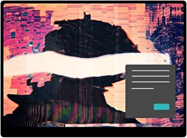 GlitchArt Donker thema voor Windows 11
