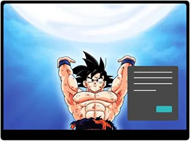 Goku Donker thema voor Windows 11