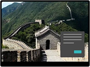 Gran Muralla China Oscuro tema para Windows 11