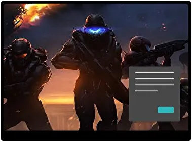 Halo 5 Guardianes Oscuro tema para Windows 11