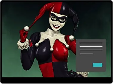 Harley Quinn Ciemny motyw dla Windows 10 i 11