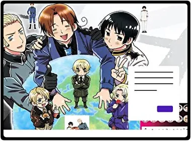 Poderes del Eje de Hetalia tema para Windows 11