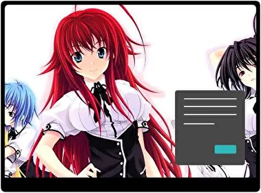 High School Dxd Donker thema voor Windows 11
