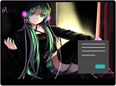 Anime Caliente Oscuro tema para Windows 11