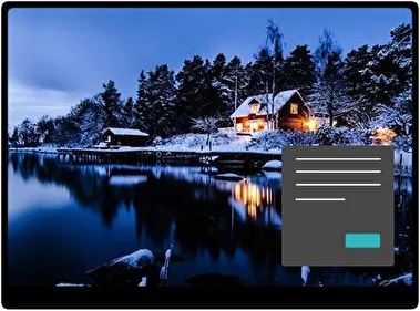 Casa en el Bosque Oscuro tema para Windows 11