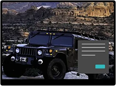 Hummer Oscuro tema para Windows 11