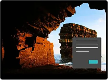 Cavernas Increíbles Oscuro tema para Windows 11
