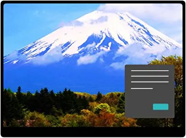 Góry Japonii Ciemny motyw dla Windows 10 i 11