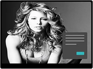 Jessica Biel Oscuro tema para Windows 11