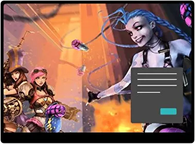 Jinx Oscuro tema para Windows 11