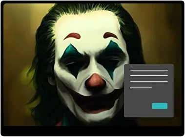 Joker Film Donker thema voor Windows 11