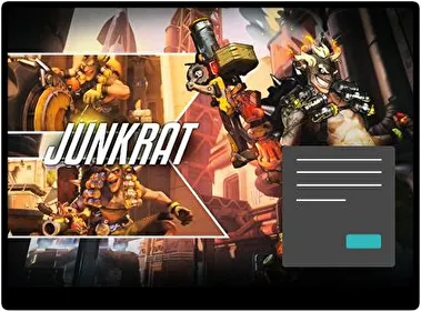 Junkrat Oscuro tema para Windows 11