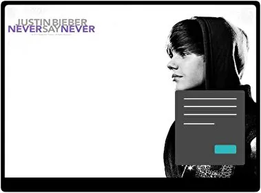 Motyw Justin Bieber Never Say Never Ciemny motyw dla Windows 10 i 11