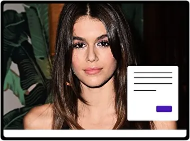 Kaia Jordan Gerber tema para Windows 11