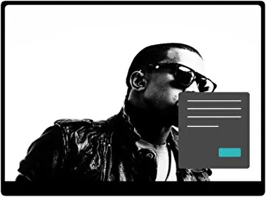 Kanye West Oscuro tema para Windows 11