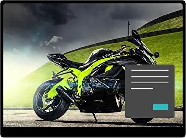 Kawasaki Ninja Oscuro tema para Windows 11