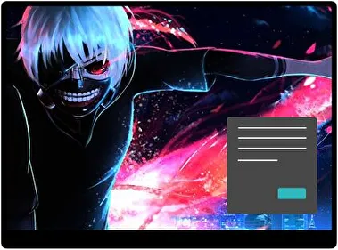 Кен Канекі Темна тема для Windows 11