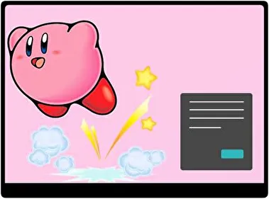 Kirby Oscuro tema para Windows 11