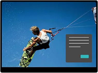 Kitesurfing Ciemny motyw dla Windows 10 i 11