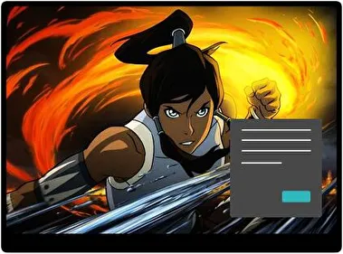 Korra Oscuro tema para Windows 11