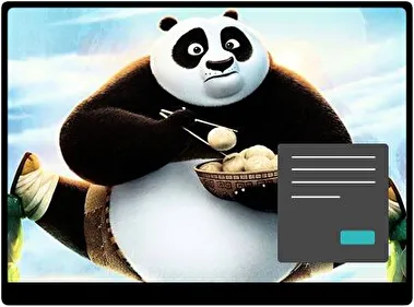 Kung Fu Panda 3 Ciemny motyw dla Windows 10 i 11